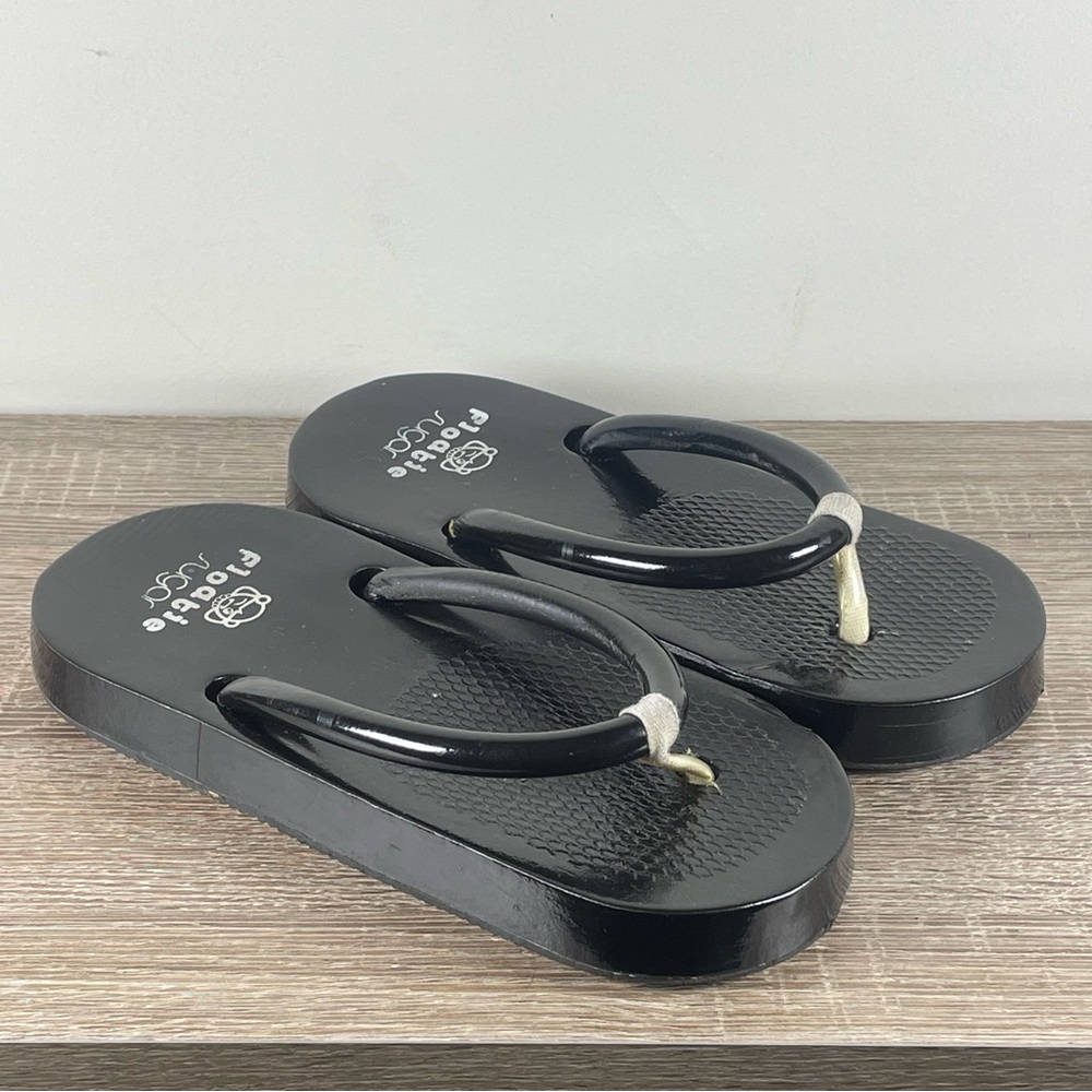 Sugar Black Platform Flip Flops